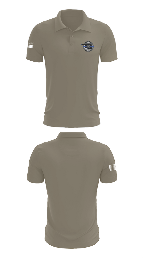 Short Sleeve Performance Polo, Salina Police Department, Police, Teamtime, Team time, sublimation, custom sports apparel, team uniforms, spirit wear, spiritwear, sports uniforms, custom shirts, team store, custom team store, fundraiser sports, apparel fundraiser