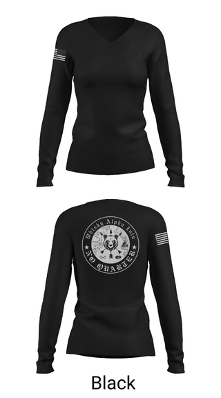 Womens Long Sleeve Vneck Shirt, Whiskey Alpha Zulu, , Teamtime, Team time, sublimation, custom sports apparel, team uniforms, spirit wear, spiritwear, sports uniforms, custom shirts, team store, custom team store, fundraiser sports, apparel fundraiser