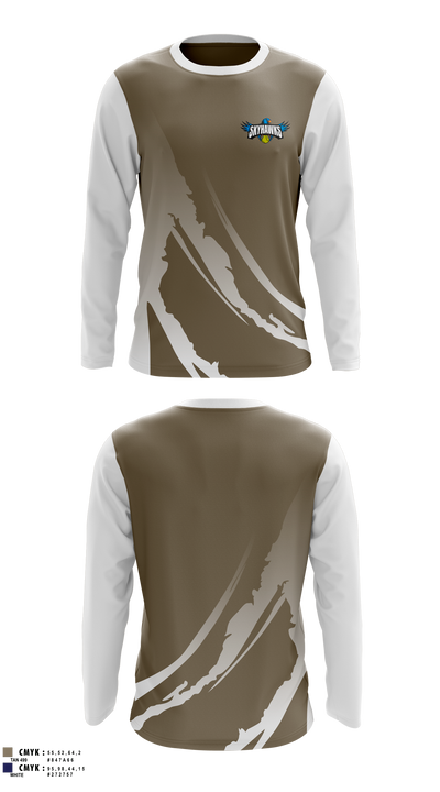 Simcoe Tennis Skyhawks Long Sleeve Performance Shirt 15