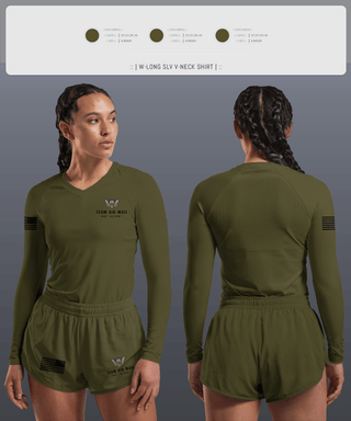 Womens Long Sleeve Vneck Shirt, Air-Mail, Baseball, Teamtime, Team time, sublimation, custom sports apparel, team uniforms, spirit wear, spiritwear, sports uniforms, custom shirts, team store, custom team store, fundraiser sports, apparel fundraiser