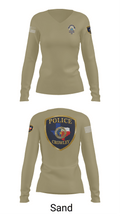 Crowley Police Department 8097883 Women's Long Sleeve V-neck Shirt - 92