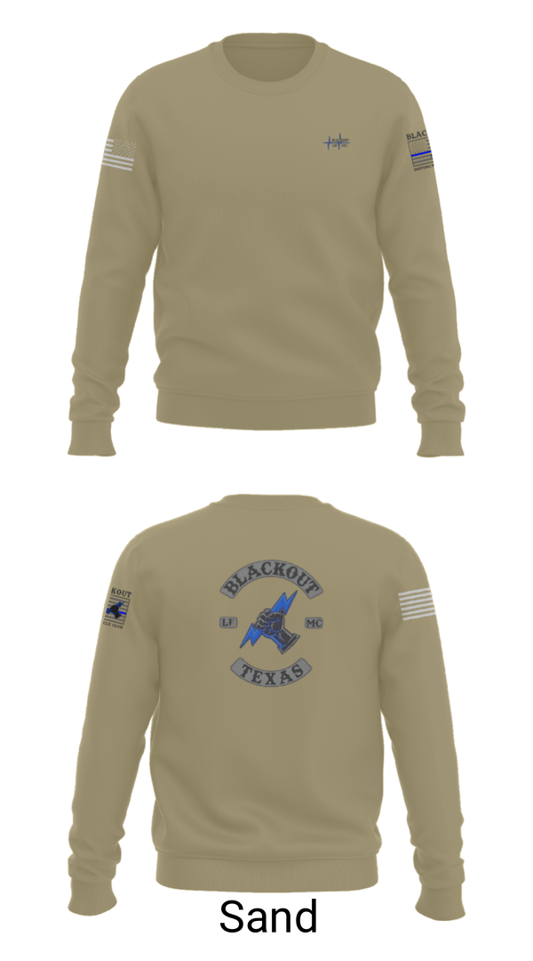 Crew Neck Sweatshirt, BLACKOUT LE-MC, , Teamtime, Team time, sublimation, custom sports apparel, team uniforms, spirit wear, spiritwear, sports uniforms, custom shirts, team store, custom team store, fundraiser sports, apparel fundraiser