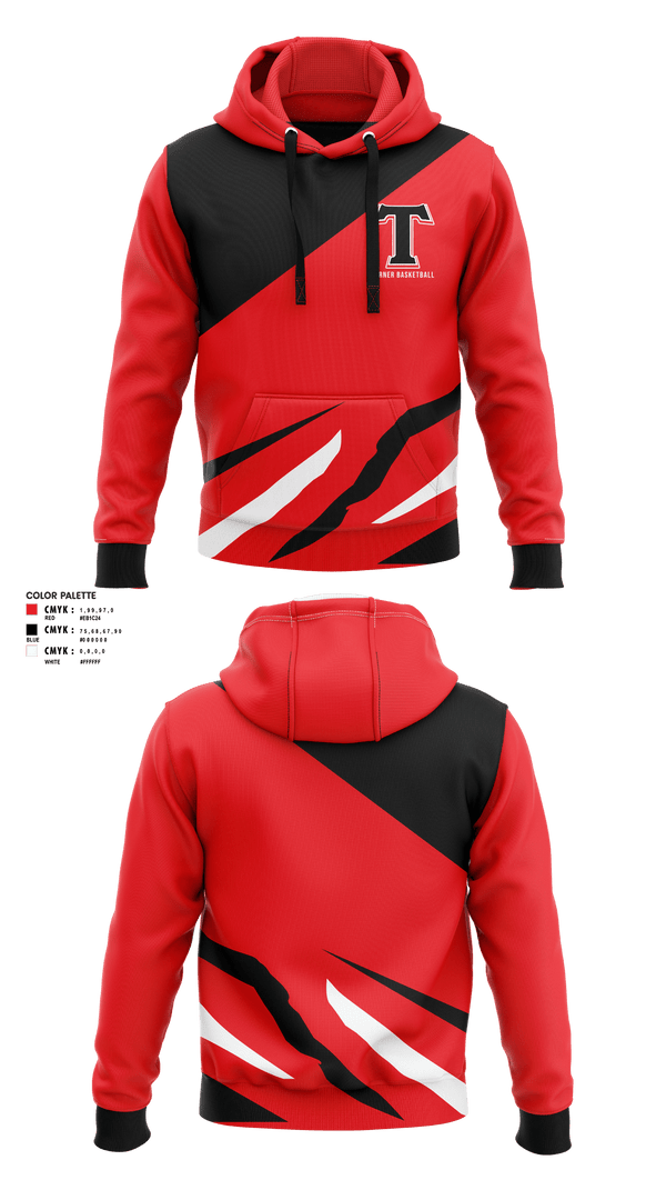 Hoodie, TURNER, Women's Basketball, Teamtime, Team time, sublimation, custom sports apparel, team uniforms, spirit wear, spiritwear, sports uniforms, custom shirts, team store, custom team store, fundraiser sports, apparel fundraiser