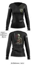 1/11 acr 73255623 Women's Long Sleeve V-neck Shirt - 3