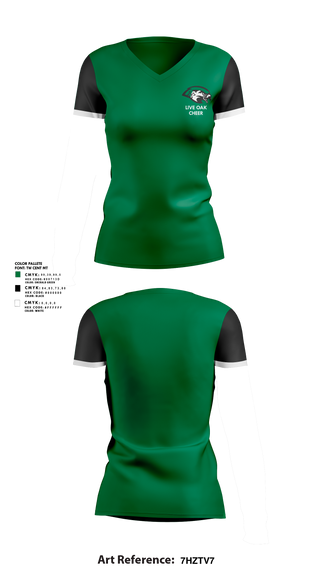 Womens Short Sleeve Vneck Shirt, Live Oak Classical School Cheer, Cheer, Teamtime, Team time, sublimation, custom sports apparel, team uniforms, spirit wear, spiritwear, sports uniforms, custom shirts, team store, custom team store, fundraiser sports, apparel fundraiser