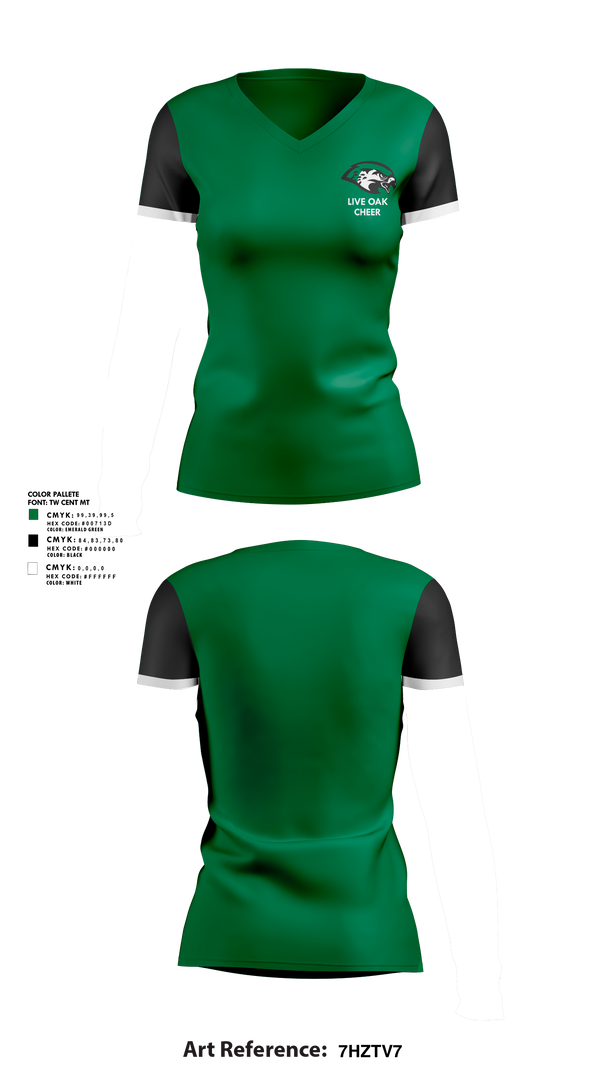 Womens Short Sleeve Vneck Shirt, Live Oak Classical School Cheer, Cheer, Teamtime, Team time, sublimation, custom sports apparel, team uniforms, spirit wear, spiritwear, sports uniforms, custom shirts, team store, custom team store, fundraiser sports, apparel fundraiser