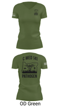 C MED 141 64606356 Women's Short Sleeve V-neck Shirt - 46