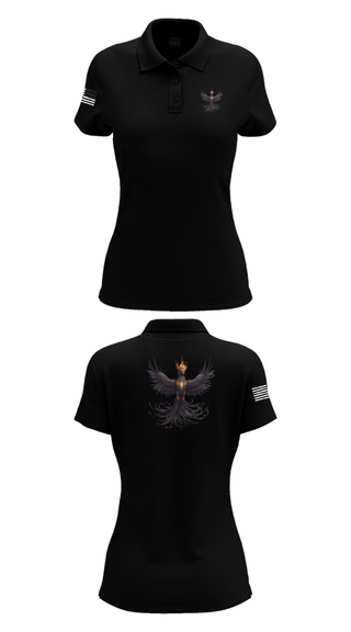 Women's Short Sleeve Performance Polo, Phantom Phoenix, , Teamtime, Team time, sublimation, custom sports apparel, team uniforms, spirit wear, spiritwear, sports uniforms, custom shirts, team store, custom team store, fundraiser sports, apparel fundraiser