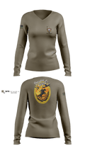 HHB 2-300th FAR 70567480 Women's Long Sleeve V-neck Shirt - 3