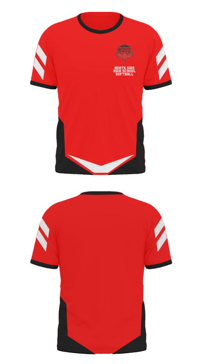 North Side High School Softball 21306920 Short Sleeve Performance Polo - 37