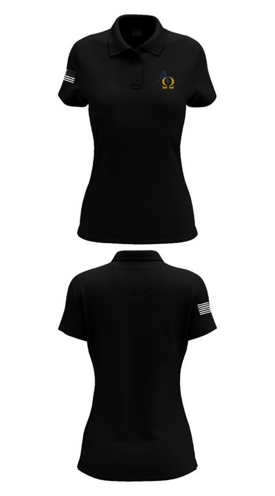 Alpha Omega Academy Football 23371482 Women's Short Sleeve Performance Polo  - 36