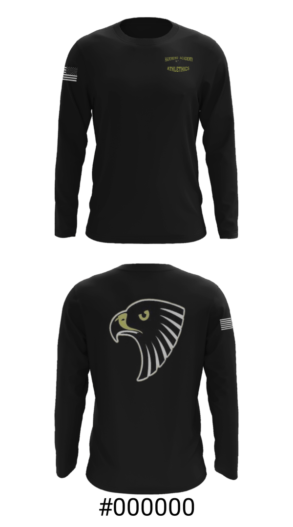 Long Sleeve Performance Shirt, Hammond Academy Of Science & Tech Baseball, Baseball, Teamtime, Team time, sublimation, custom sports apparel, team uniforms, spirit wear, spiritwear, sports uniforms, custom shirts, team store, custom team store, fundraiser sports, apparel fundraiser