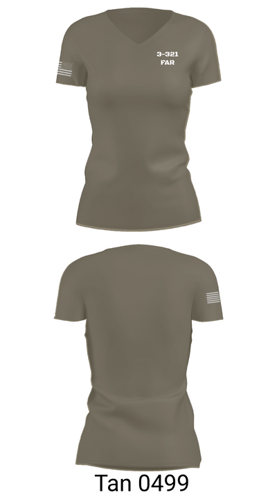 3-321 FAR 4438257 Women's Short Sleeve V-neck Shirt - 68