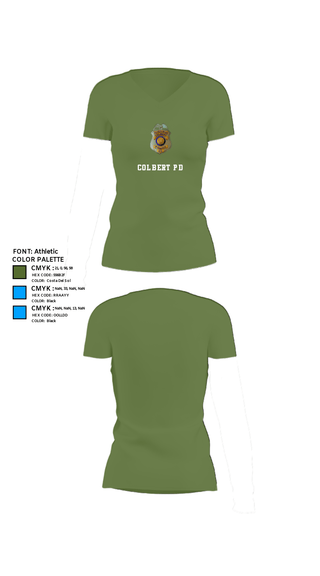 Women's Short Sleeve Vneck Shirt, Colbert PD, Police, Teamtime, Team time, sublimation, custom sports apparel, team uniforms, spirit wear, spiritwear, sports uniforms, custom shirts, team store, custom team store, fundraiser sports, apparel fundraiser