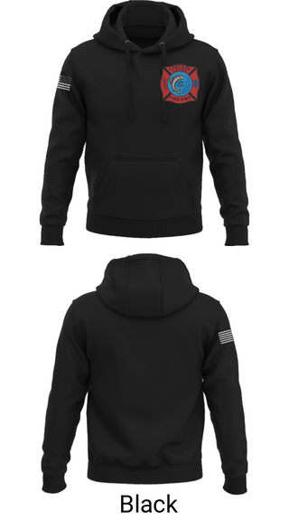 Hoodie, Station 3Cascade Locks Fire & EMS, Fire Department, Teamtime, Team time, sublimation, custom sports apparel, team uniforms, spirit wear, spiritwear, sports uniforms, custom shirts, team store, custom team store, fundraiser sports, apparel fundraiser