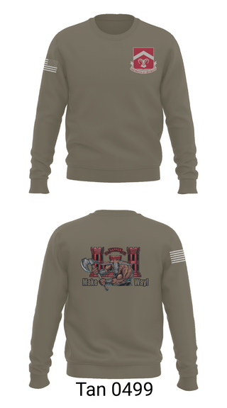 Crew Neck Sweatshirt, 937th CEC-A, 40th BEB, Army, Teamtime, Team time, sublimation, custom sports apparel, team uniforms, spirit wear, spiritwear, sports uniforms, custom shirts, team store, custom team store, fundraiser sports, apparel fundraiser