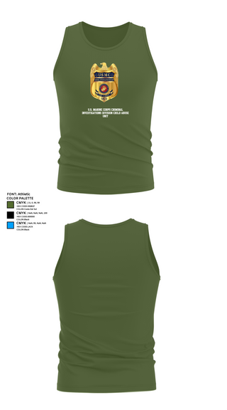 Tank Top, U.S. Marine Corps Criminal Investigations Division Child Abuse UnitMARDET Fort Leonard Wood (FLW) DoD Interservice Non-Lethal Individual Weapons Instructor's Course Fort Leonard Wood Basic Military Police School House, , Teamtime, Team time, sublimation, custom sports apparel, team uniforms, spirit wear, spiritwear, sports uniforms, custom shirts, team store, custom team store, fundraiser sports, apparel fundraiser