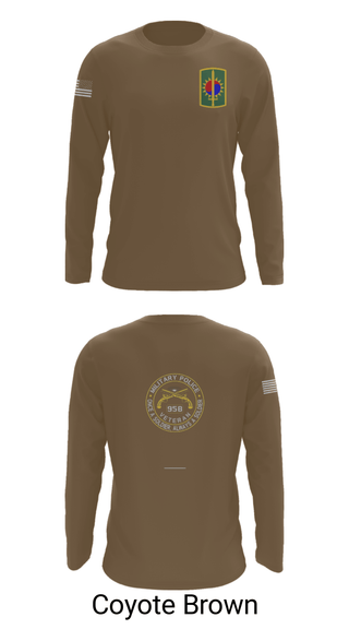Long Sleeve Performance Shirt, 142ND MILITARY POLICE, Army, Teamtime, Team time, sublimation, custom sports apparel, team uniforms, spirit wear, spiritwear, sports uniforms, custom shirts, team store, custom team store, fundraiser sports, apparel fundraiser
