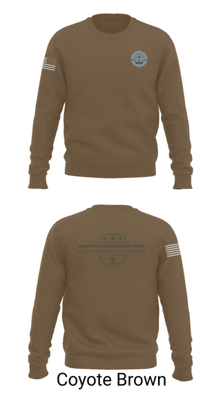 Crew Neck Sweatshirt, GOLD STAR POLICE DEPARTMENT, , Teamtime, Team time, sublimation, custom sports apparel, team uniforms, spirit wear, spiritwear, sports uniforms, custom shirts, team store, custom team store, fundraiser sports, apparel fundraiser