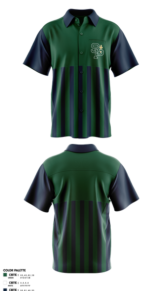 Short Sleeve Bowling Jersey, St Patrick Irish, Bowling, Teamtime, Team time, sublimation, custom sports apparel, team uniforms, spirit wear, spiritwear, sports uniforms, custom shirts, team store, custom team store, fundraiser sports, apparel fundraiser