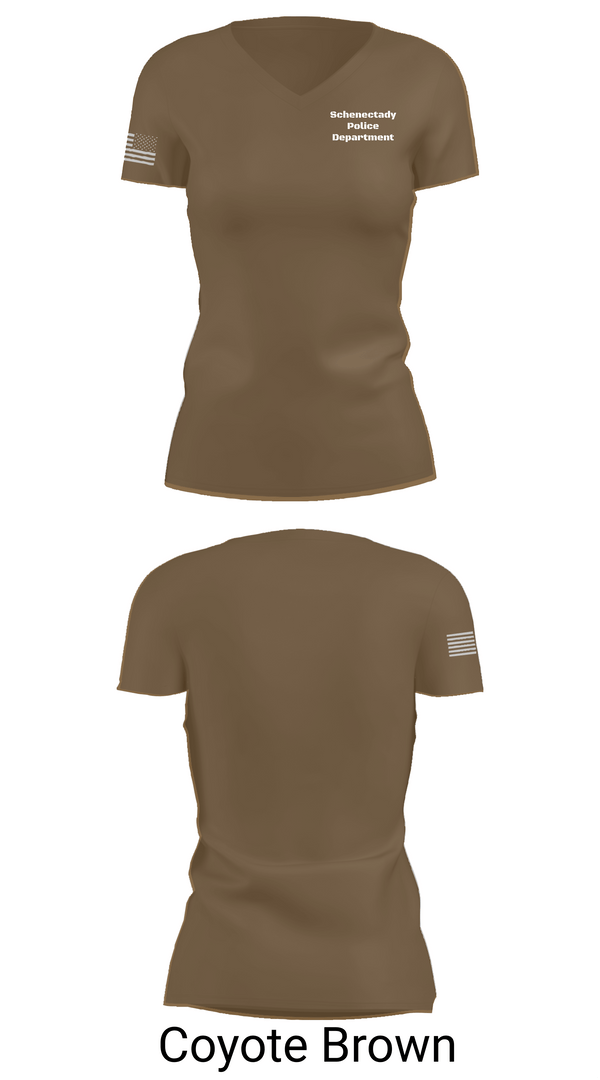 Womens Short Sleeve Vneck Shirt, Schenectady Police Department, Police, Teamtime, Team time, sublimation, custom sports apparel, team uniforms, spirit wear, spiritwear, sports uniforms, custom shirts, team store, custom team store, fundraiser sports, apparel fundraiser