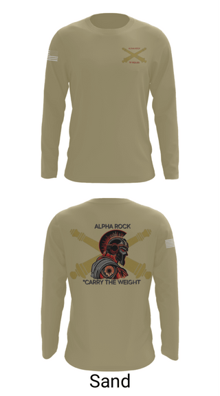 Long Sleeve Performance Shirt, ALPHA ROCK, Army, Teamtime, Team time, sublimation, custom sports apparel, team uniforms, spirit wear, spiritwear, sports uniforms, custom shirts, team store, custom team store, fundraiser sports, apparel fundraiser