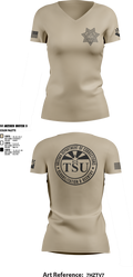 TSU 97360574 Women's Short Sleeve V-neck Shirt - 6