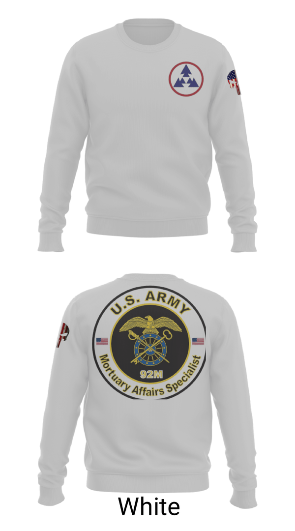 Crew Neck Sweatshirt, 54th Quartermaster Company, , Teamtime, Team time, sublimation, custom sports apparel, team uniforms, spirit wear, spiritwear, sports uniforms, custom shirts, team store, custom team store, fundraiser sports, apparel fundraiser