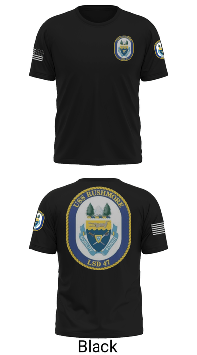 USS RUSHMORE 78932182 Short Sleeve Performance Shirt - 34