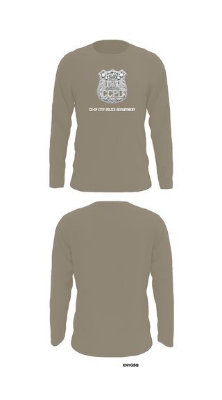 Long Sleeve Performance Shirt, Co-op City Police Department, Police, Teamtime, Team time, sublimation, custom sports apparel, team uniforms, spirit wear, spiritwear, sports uniforms, custom shirts, team store, custom team store, fundraiser sports, apparel fundraiser