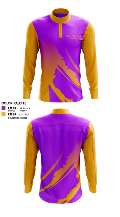 Taylorville Jr High 55200275 Quarter Zip Jacket - 1