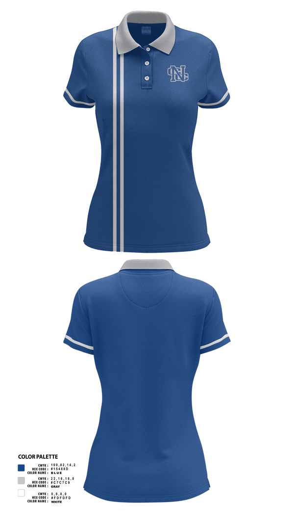 Womens Short Sleeve Performance Polo, Nouvel Catholic Central High School Bowling, Bowling, Teamtime, Team time, sublimation, custom sports apparel, team uniforms, spirit wear, spiritwear, sports uniforms, custom shirts, team store, custom team store, fundraiser sports, apparel fundraiser