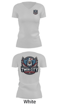 Twin City Overhead Door 66007785 Women's Short Sleeve V-neck Shirt - 19