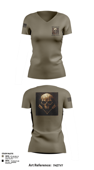 Womens Short Sleeve Vneck Shirt, 389th MI BN, Army, Teamtime, Team time, sublimation, custom sports apparel, team uniforms, spirit wear, spiritwear, sports uniforms, custom shirts, team store, custom team store, fundraiser sports, apparel fundraiser