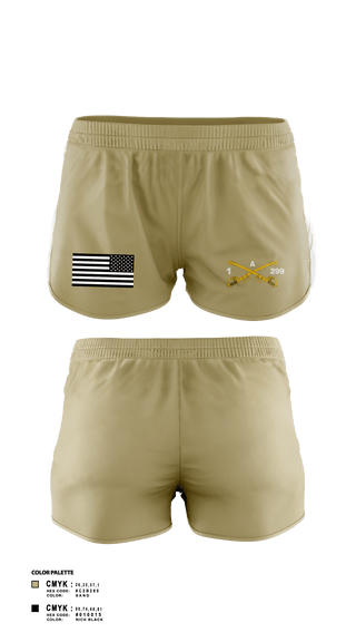 Womens Shorts, Bad boyzBlue Ewok, Army, Teamtime, Team time, sublimation, custom sports apparel, team uniforms, spirit wear, spiritwear, sports uniforms, custom shirts, team store, custom team store, fundraiser sports, apparel fundraiser