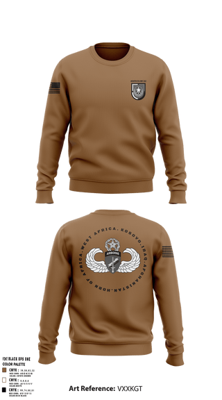 Crew Neck Sweatshirt, 404 Civil Affairs Battalion (Airborne), Army, Teamtime, Team time, sublimation, custom sports apparel, team uniforms, spirit wear, spiritwear, sports uniforms, custom shirts, team store, custom team store, fundraiser sports, apparel fundraiser