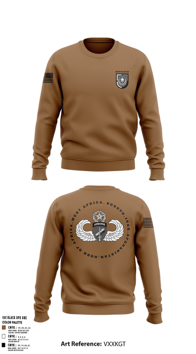 404 Civil Affairs Battalion (Airborne) 57315387 Crew Neck Sweatshirt - 1