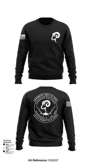 Crew Neck Sweatshirt, AFJROTC FL-034, Air Force, Teamtime, Team time, sublimation, custom sports apparel, team uniforms, spirit wear, spiritwear, sports uniforms, custom shirts, team store, custom team store, fundraiser sports, apparel fundraiser