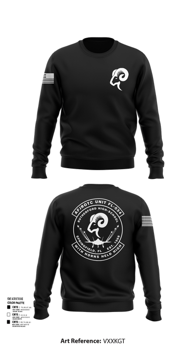 AFJROTC FL-034 58345712 Crew Neck Sweatshirt - 118