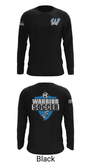 Long Sleeve Performance Shirt, Willowbrook Warriors, Men's Soccer, Teamtime, Team time, sublimation, custom sports apparel, team uniforms, spirit wear, spiritwear, sports uniforms, custom shirts, team store, custom team store, fundraiser sports, apparel fundraiser