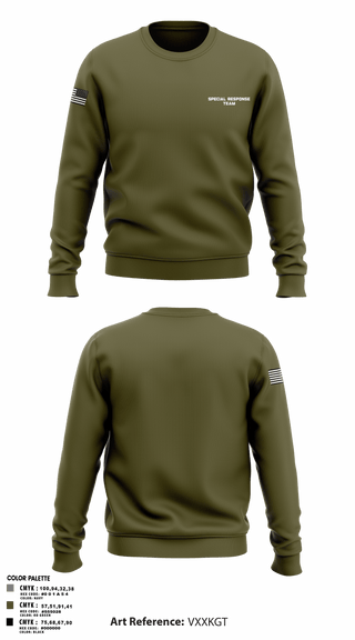 Crew Neck Sweatshirt, Special Response Team, Police, Teamtime, Team time, sublimation, custom sports apparel, team uniforms, spirit wear, spiritwear, sports uniforms, custom shirts, team store, custom team store, fundraiser sports, apparel fundraiser