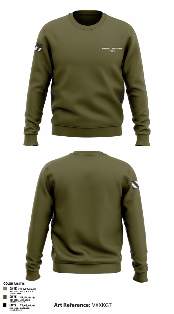 Crew Neck Sweatshirt, Special Response Team, Police, Teamtime, Team time, sublimation, custom sports apparel, team uniforms, spirit wear, spiritwear, sports uniforms, custom shirts, team store, custom team store, fundraiser sports, apparel fundraiser