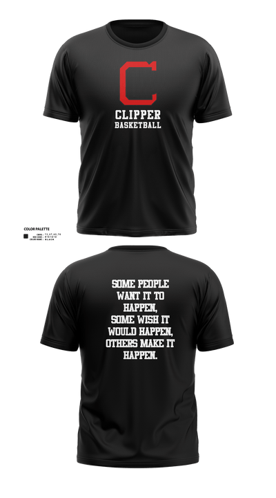 Columbiana High School Basketball 83089115 Short Sleeve Performance Shirt - 41