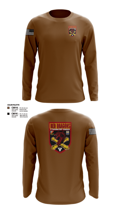 2-306th FAR 32661522 Long Sleeve Performance Shirt - 2