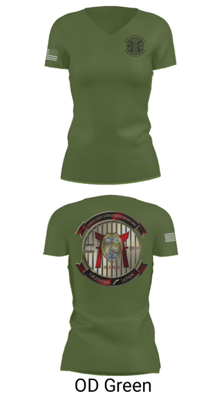 Womens Short Sleeve Vneck Shirt, HQSPT Bn, PMO, Brig, Marines, Teamtime, Team time, sublimation, custom sports apparel, team uniforms, spirit wear, spiritwear, sports uniforms, custom shirts, team store, custom team store, fundraiser sports, apparel fundraiser