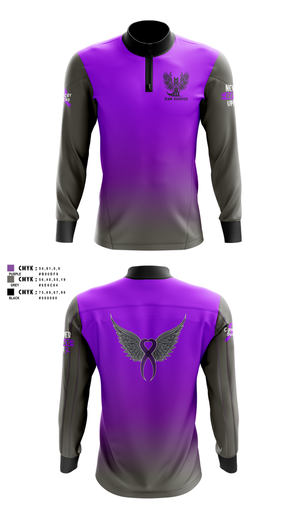 Quarter Zip Jacket, Team DeHoyos, , Teamtime, Team time, sublimation, custom sports apparel, team uniforms, spirit wear, spiritwear, sports uniforms, custom shirts, team store, custom team store, fundraiser sports, apparel fundraiser