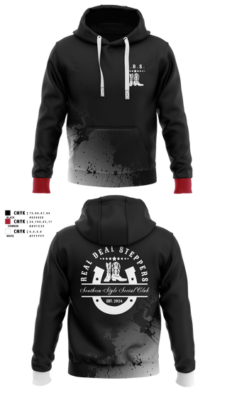 Hoodie, Real Deal Steppers, Spirit Store, Teamtime, Team time, sublimation, custom sports apparel, team uniforms, spirit wear, spiritwear, sports uniforms, custom shirts, team store, custom team store, fundraiser sports, apparel fundraiser