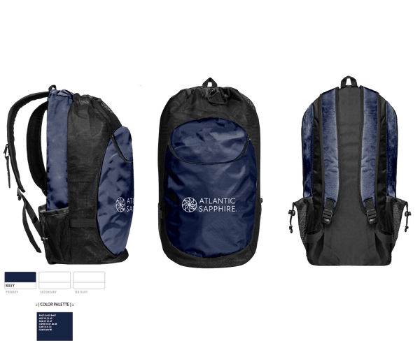 Gear Bag, atlantic sapphire, , Teamtime, Team time, sublimation, custom sports apparel, team uniforms, spirit wear, spiritwear, sports uniforms, custom shirts, team store, custom team store, fundraiser sports, apparel fundraiser