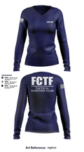 FCTF TRT 85087325 Women's Long Sleeve V-neck Shirt - 108