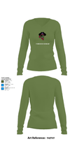 Phoenix High School Golf 4579777 Women's Long Sleeve V-neck Shirt - 19